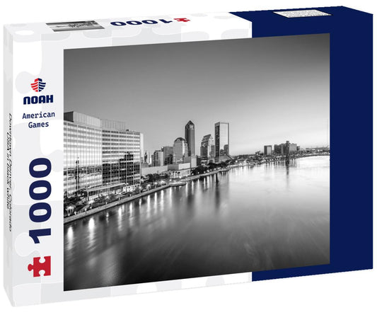 Noah Jigsaw Puzzle Downtown Denver, Colorado, USA in black white 1000 pieces