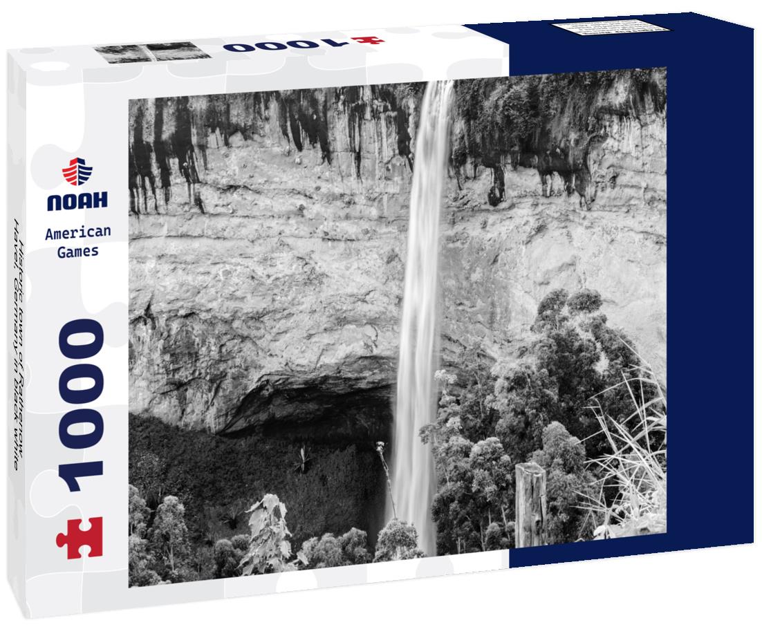 Noah Jigsaw Puzzle Historic town of Rathenow, Havel, Germany in black white 1000 pieces