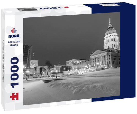 Noah Jigsaw Puzzle Honolulu tower during sunset in Honolulu in black white 1000 pieces