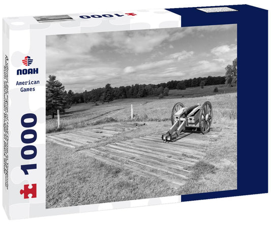 Noah Jigsaw Puzzle A vibrant fall scene of Half Dome in Yosemite National Park. Autumn colors and Half Dome from Stoneman Bridge in black white 1000 pieces