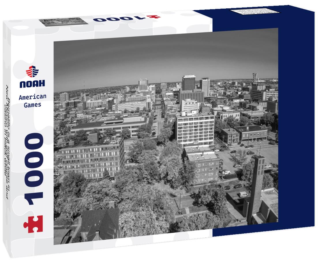 Noah Jigsaw Puzzle Bernalillo is a small town in New Mexico with golf course and casino in black white 1000 pieces