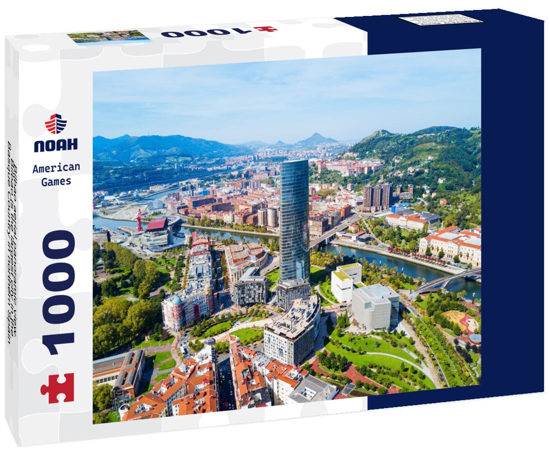 Noah Jigsaw Puzzle Bilbao aerial panoramic view. Bilbao is the largest city in the Basque Country in northern Spain 1000 pieces