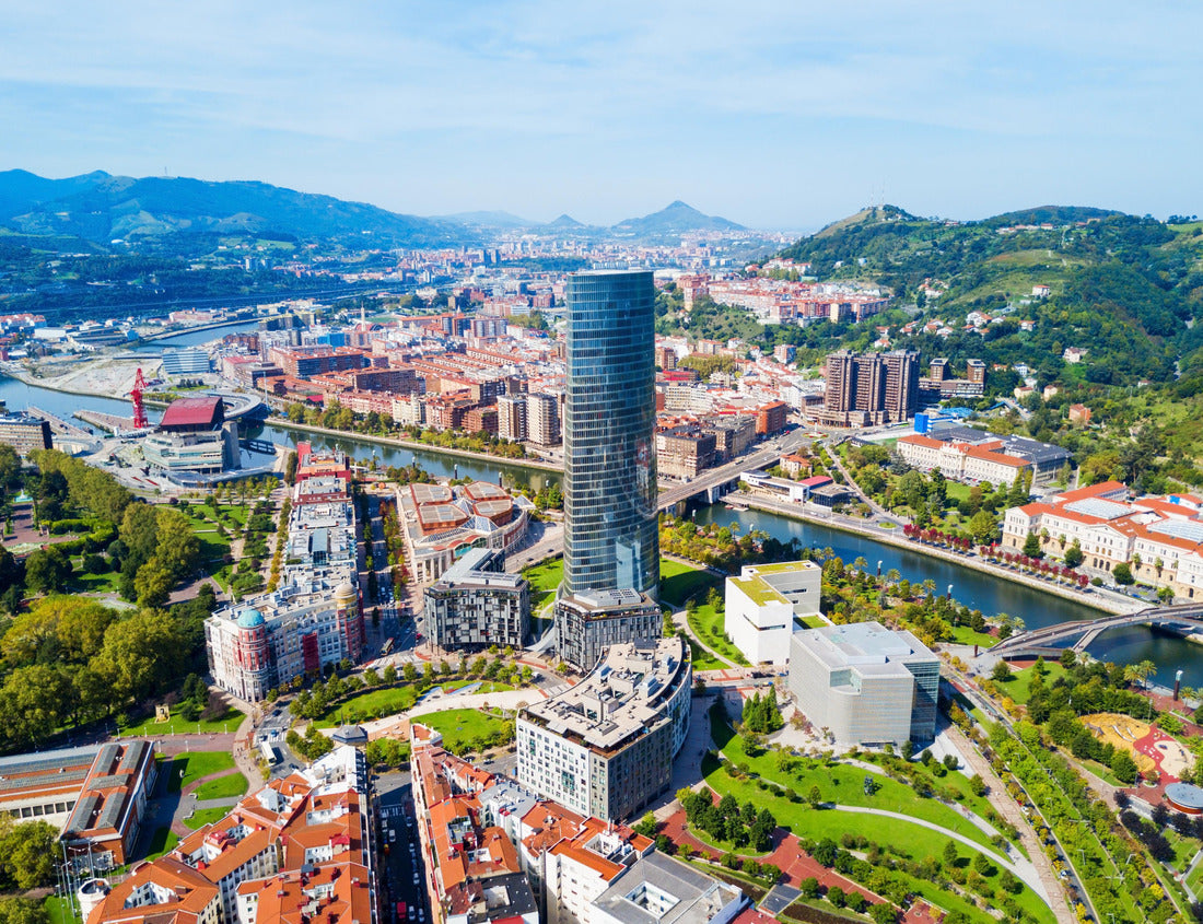 Noah Jigsaw Puzzle Bilbao aerial panoramic view. Bilbao is the largest city in the Basque Country in northern Spain 1000 pieces