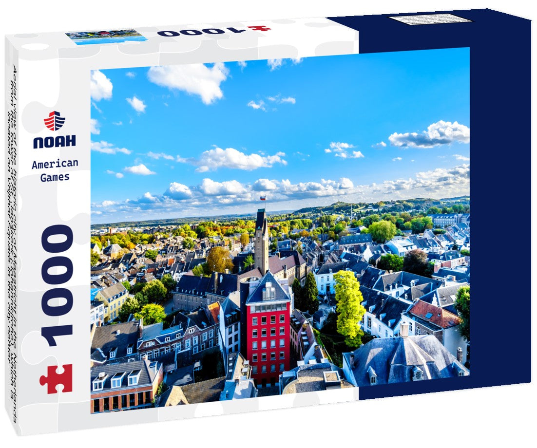 Noah Jigsaw Puzzle Aerial view of the historic city of Maastricht in the Netherlands from the tower of St. Janskerk (Johannkirche), which is located on Vrijthof Square in the city center 1000 pieces