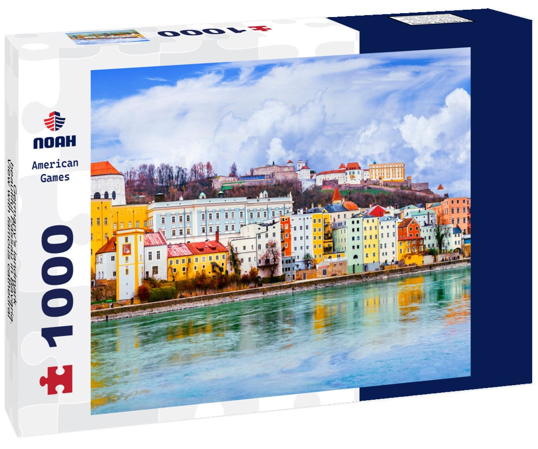 Noah Jigsaw Puzzle Germany's landmark - beautiful Passau in Bavaria. View with famous cathedral and bridge 1000 pieces