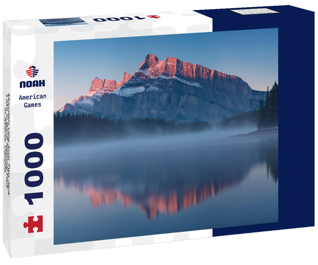 Noah Jigsaw Puzzle Mountain view from Two Jack Lake in Banff National Park in Alberta, Canada 1000 pieces