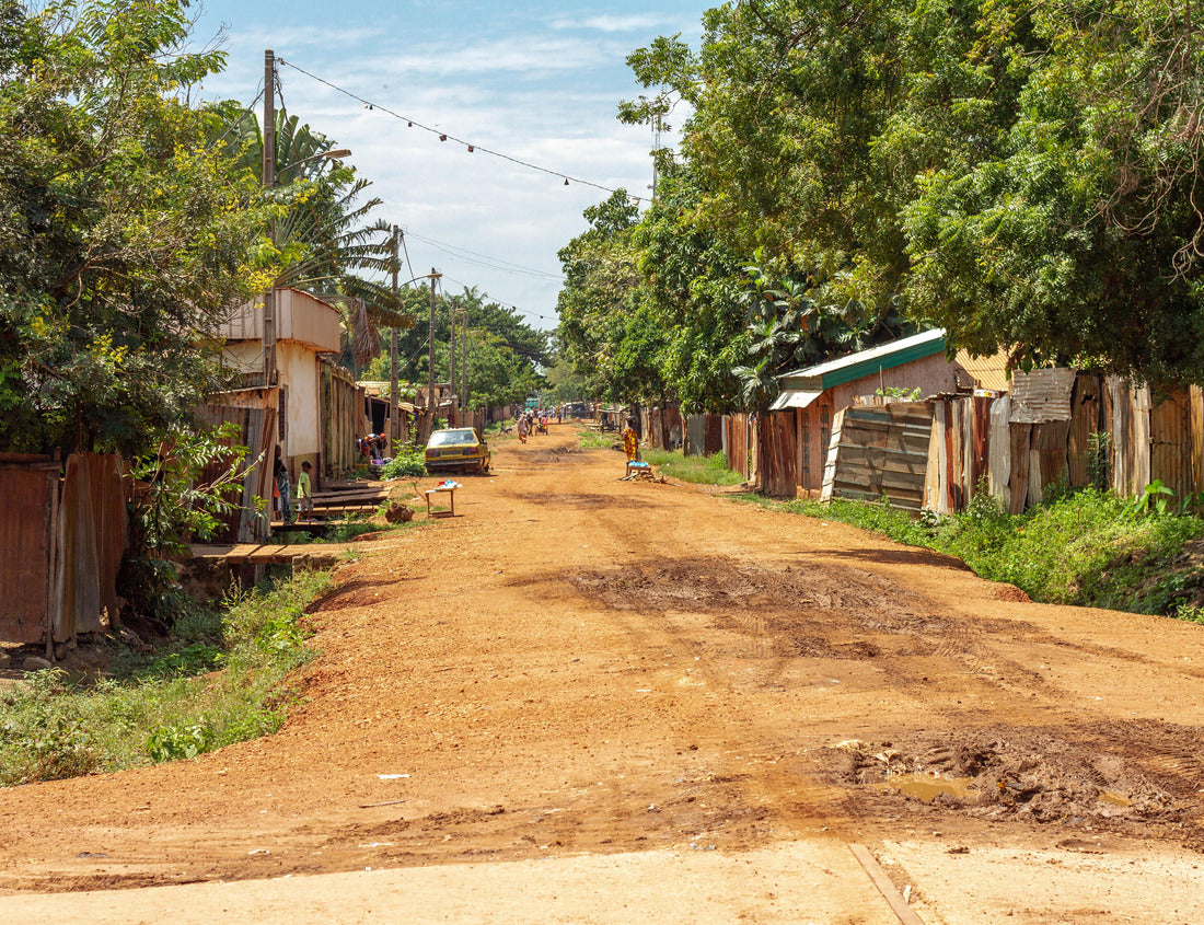 Noah Jigsaw Puzzle Empty street view in Bangui Central African Republic 1000 pieces