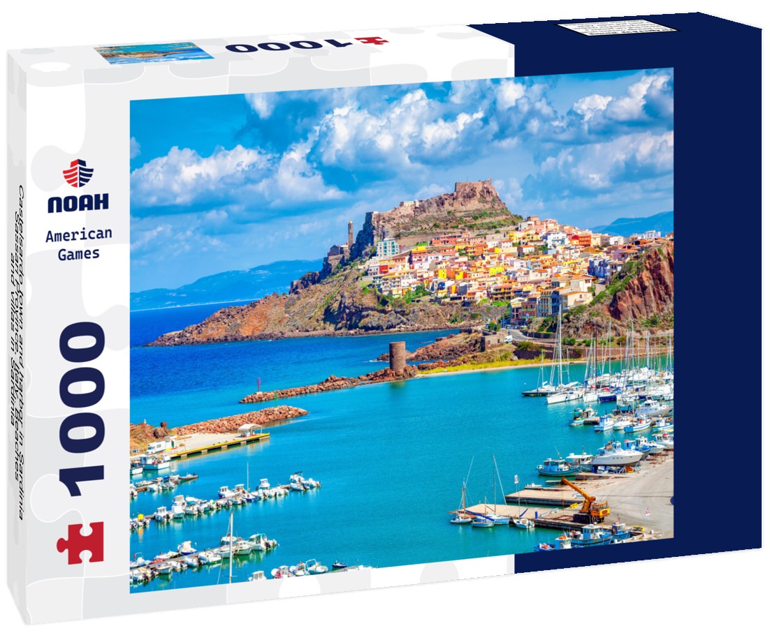 Noah Jigsaw Puzzle Castelsardo town and harbor in Sardinia, Sassari Province, Italy. Beaches and villas in Sardinia 1000 pieces