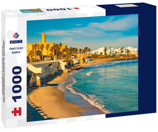 Noah Jigsaw Puzzle Monastir in Tunesien ist eine antike Stadt und beliebtes Touristenziel mit einem Strand am Mittelmeer 1000 pieces