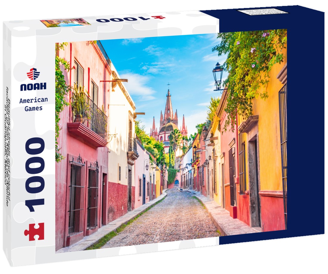 Noah Jigsaw Puzzle Beautiful streets and colorful facades of San Miguel de Allende in Guanajuato, Mexico 1000 pieces