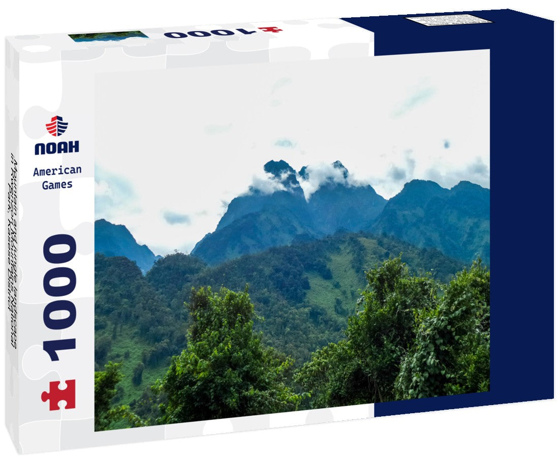 Noah Jigsaw Puzzle Mountain and jungle landscape in Rwenzori Mountains National Park, Kasese District, Uganda 1000 pieces