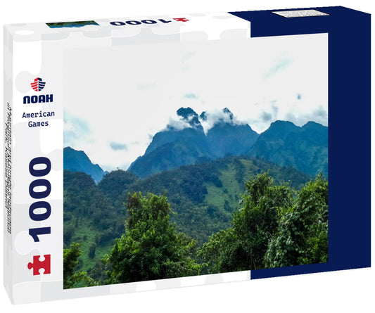 Noah Jigsaw Puzzle Mountain and jungle landscape in Rwenzori Mountains National Park, Kasese District, Uganda 1000 pieces
