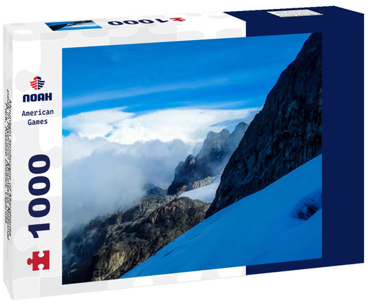 Noah Jigsaw Puzzle Mountain landscape of Margherita peak in Rwenzori Mountains National Park, Kasese District, Uganda 1000 pieces