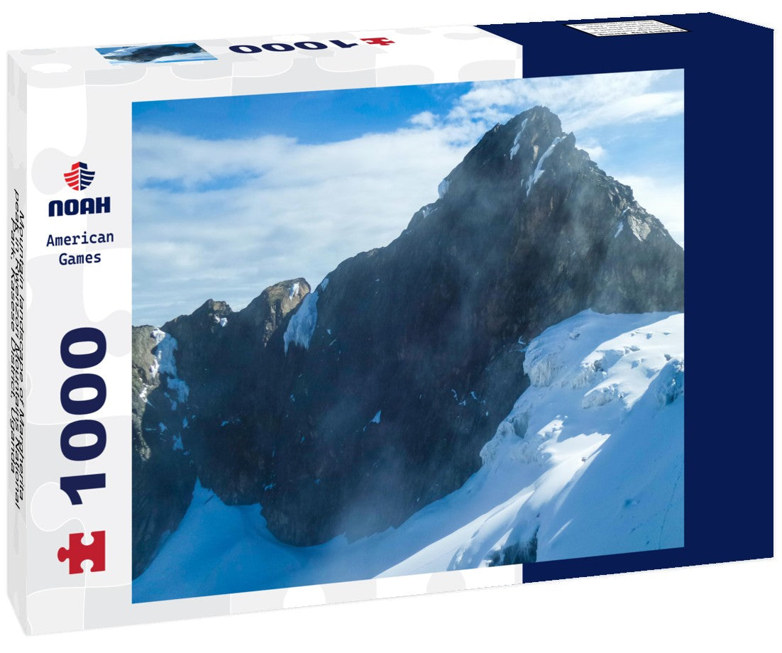 Noah Jigsaw Puzzle Mountain landscape of Margherita peak in Rwenzori Mountains National Park, Kasese District, Uganda 1000 pieces