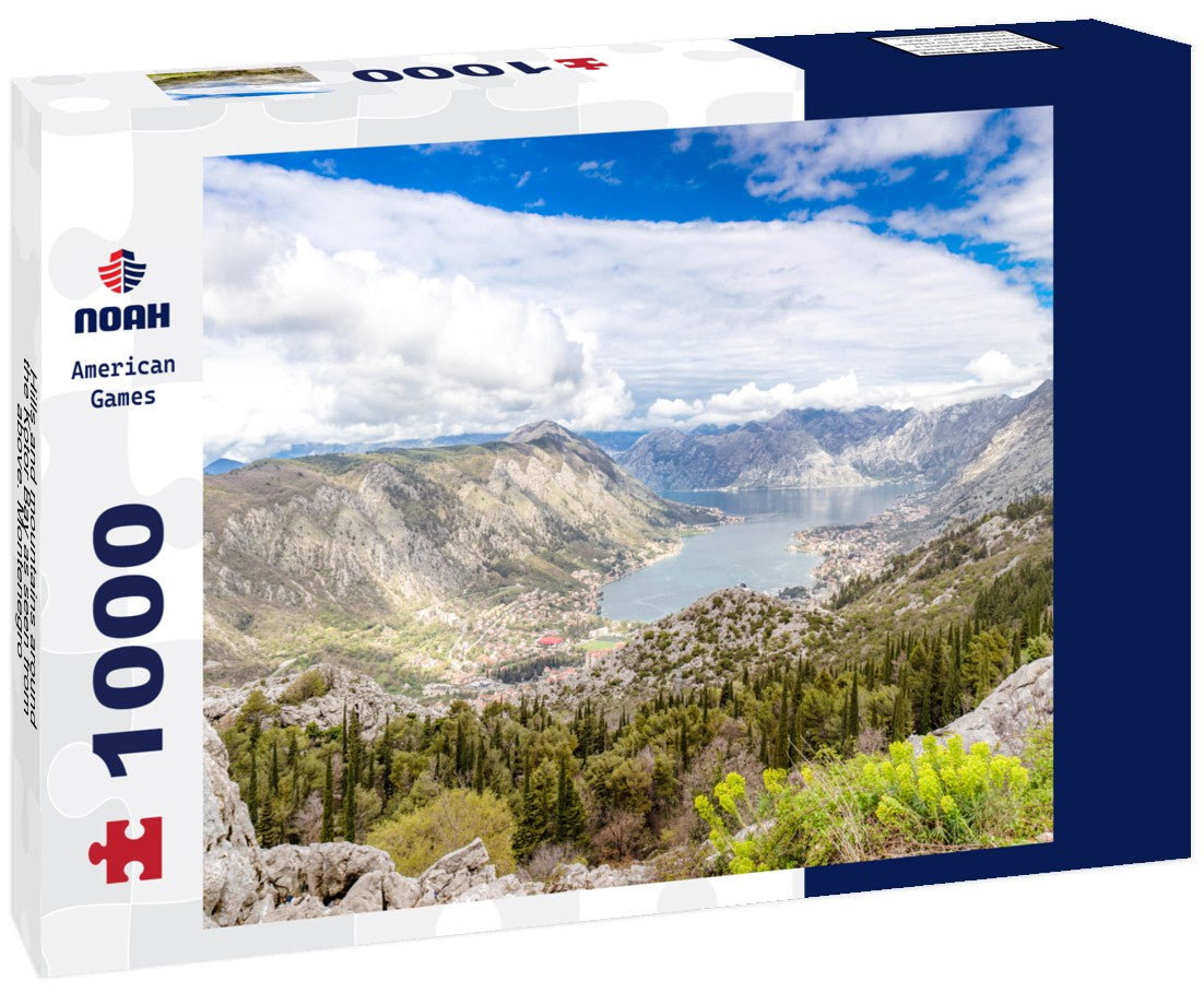 Noah Jigsaw Puzzle Hills and mountains around the Kotor Bay as seen from above. Montenegro 1000 pieces