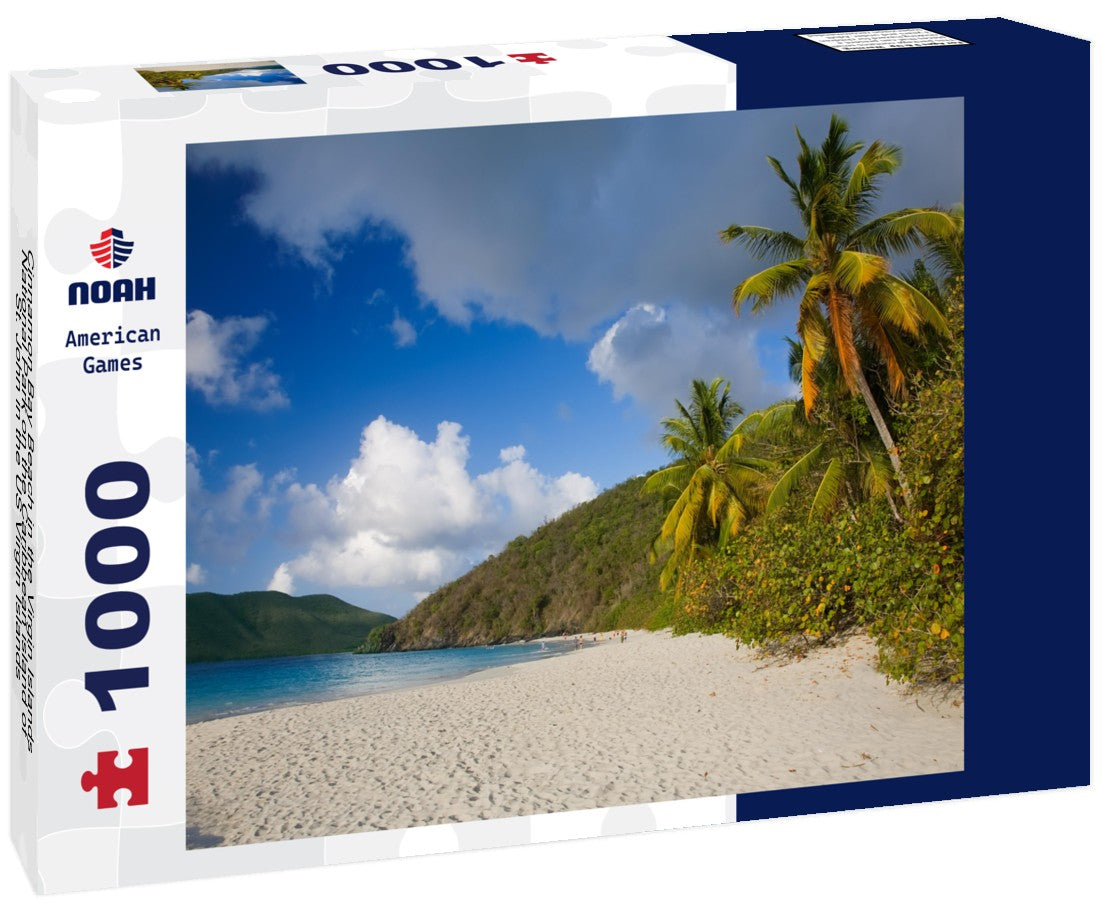 Noah Jigsaw Puzzle Cinnamon Bay Beach in the Virgin Islands National Park on the Caribbean island of St. John in the US Virgin Islands 1000 pieces