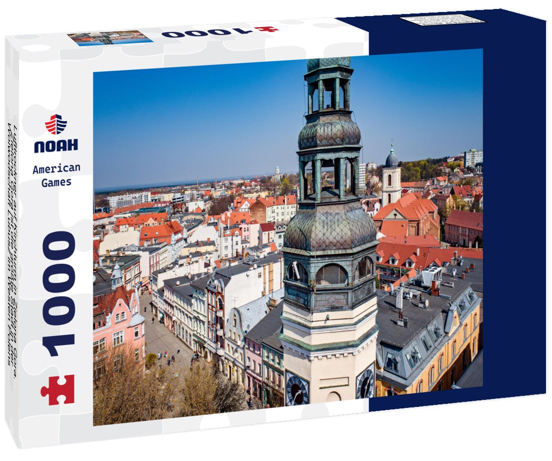 Noah Jigsaw Puzzle Lufttrockner auf Kirchturm in Zielona Gora. Zielona Gora ist die größte Stadt in der Woiwodschaft Lubusz im Westen Polens 1000 pieces
