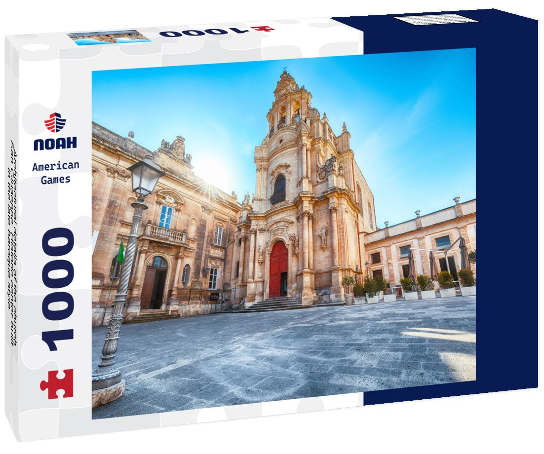 Noah Jigsaw Puzzle Architectural details of the church San Giuseppe. Historic center built in the late baroque style. Ragusa, Sicily, Italy 1000 pieces