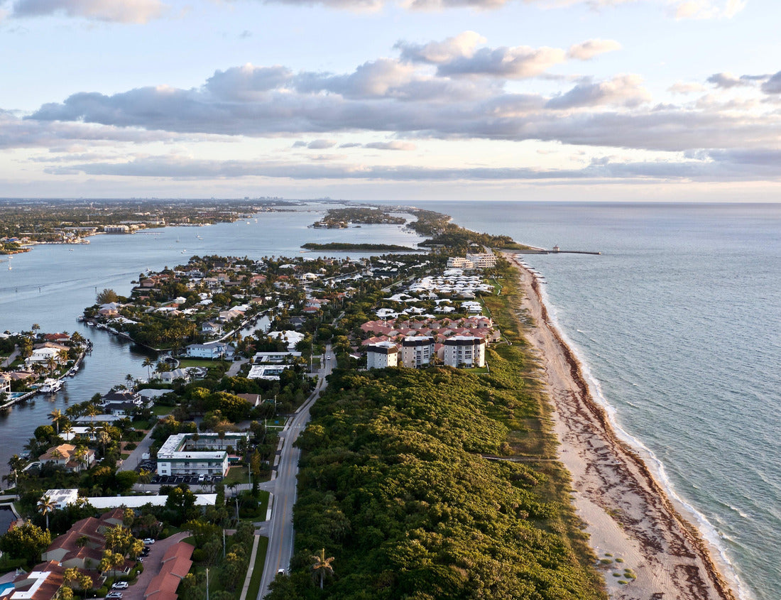 Noah Jigsaw Puzzle Boynton Beach Florida Sunrise View north with the ocean to the east and the inlet to the west 1000 pieces