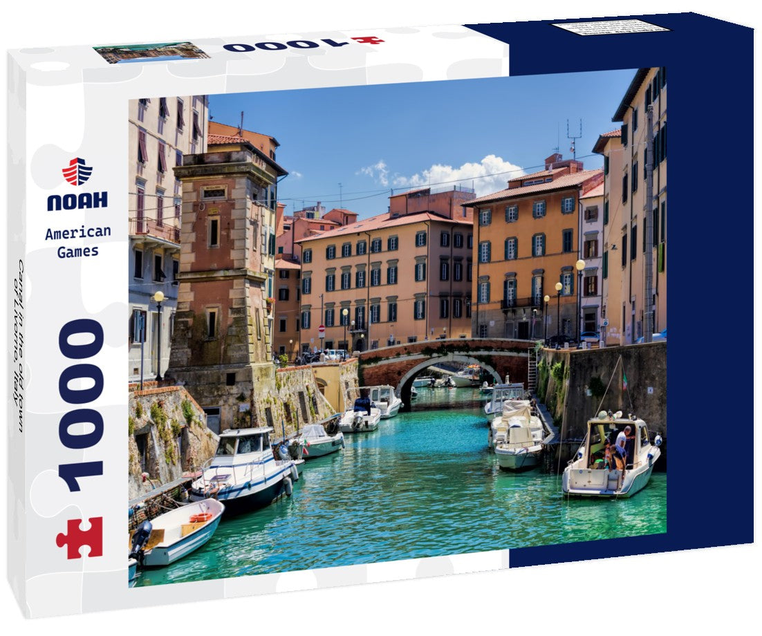 Noah Jigsaw Puzzle Canal in the old town of Livorno, Italy 1000 pieces