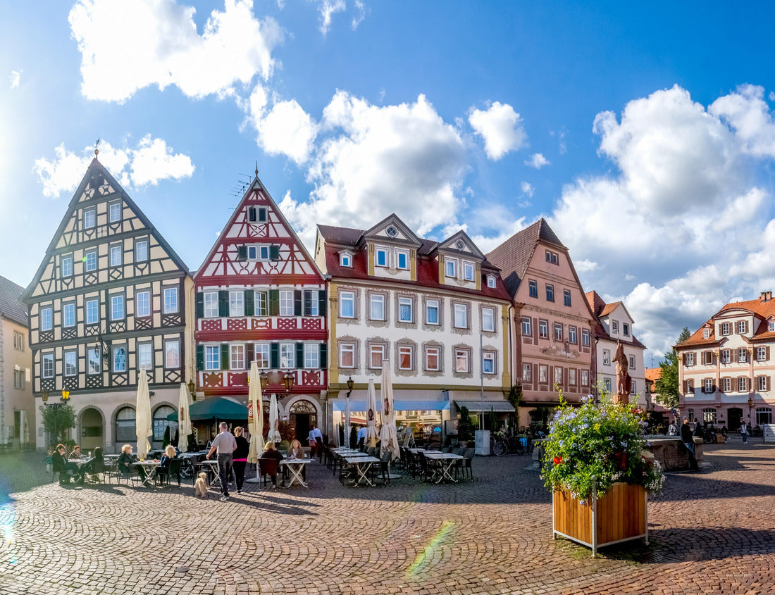 Noah Jigsaw Puzzle Market Place of Bad Mergentheim, Germany 1000 pieces
