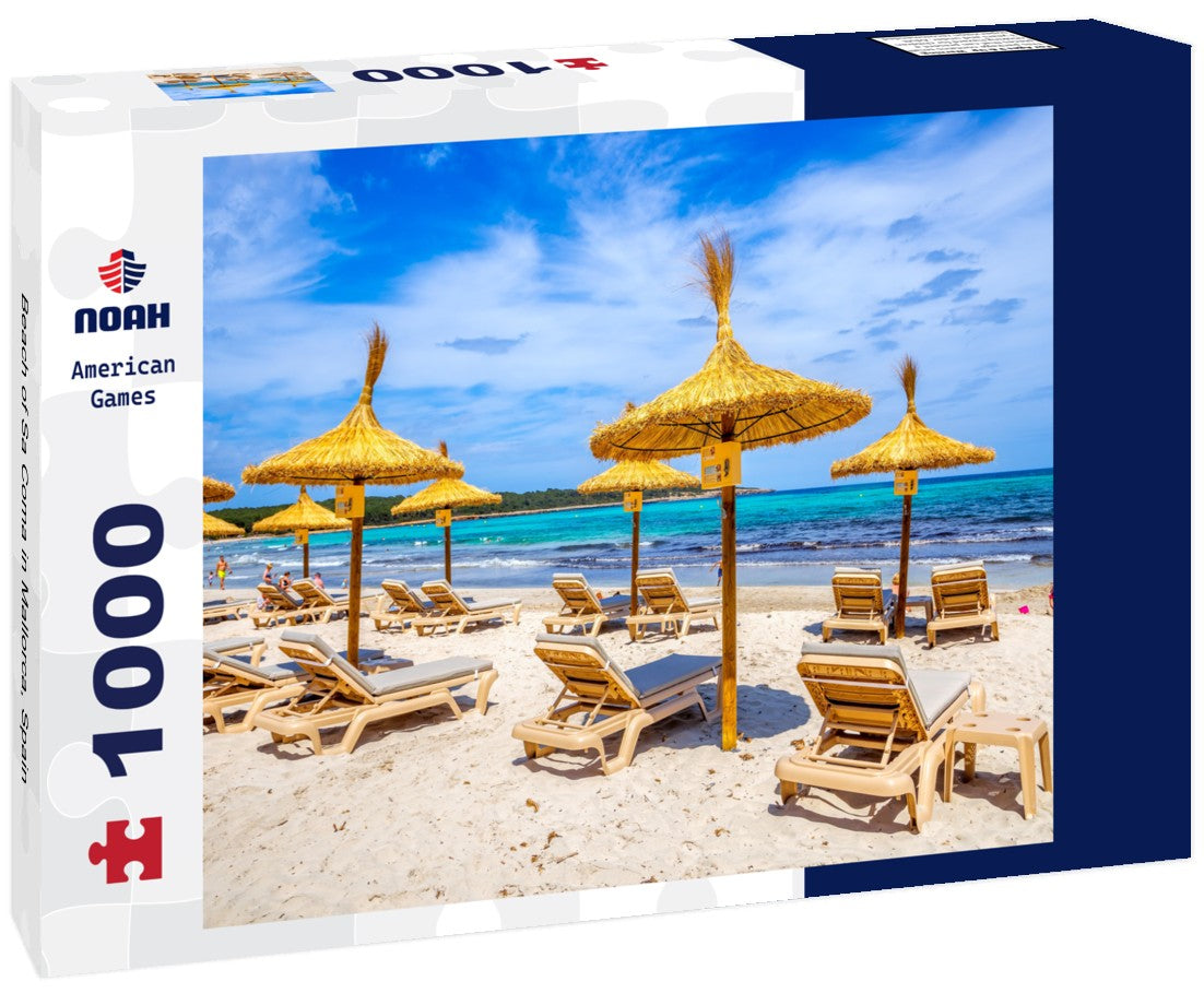 Noah Jigsaw Puzzle Beach of Sa Coma in Mallorca, Spain 1000 pieces