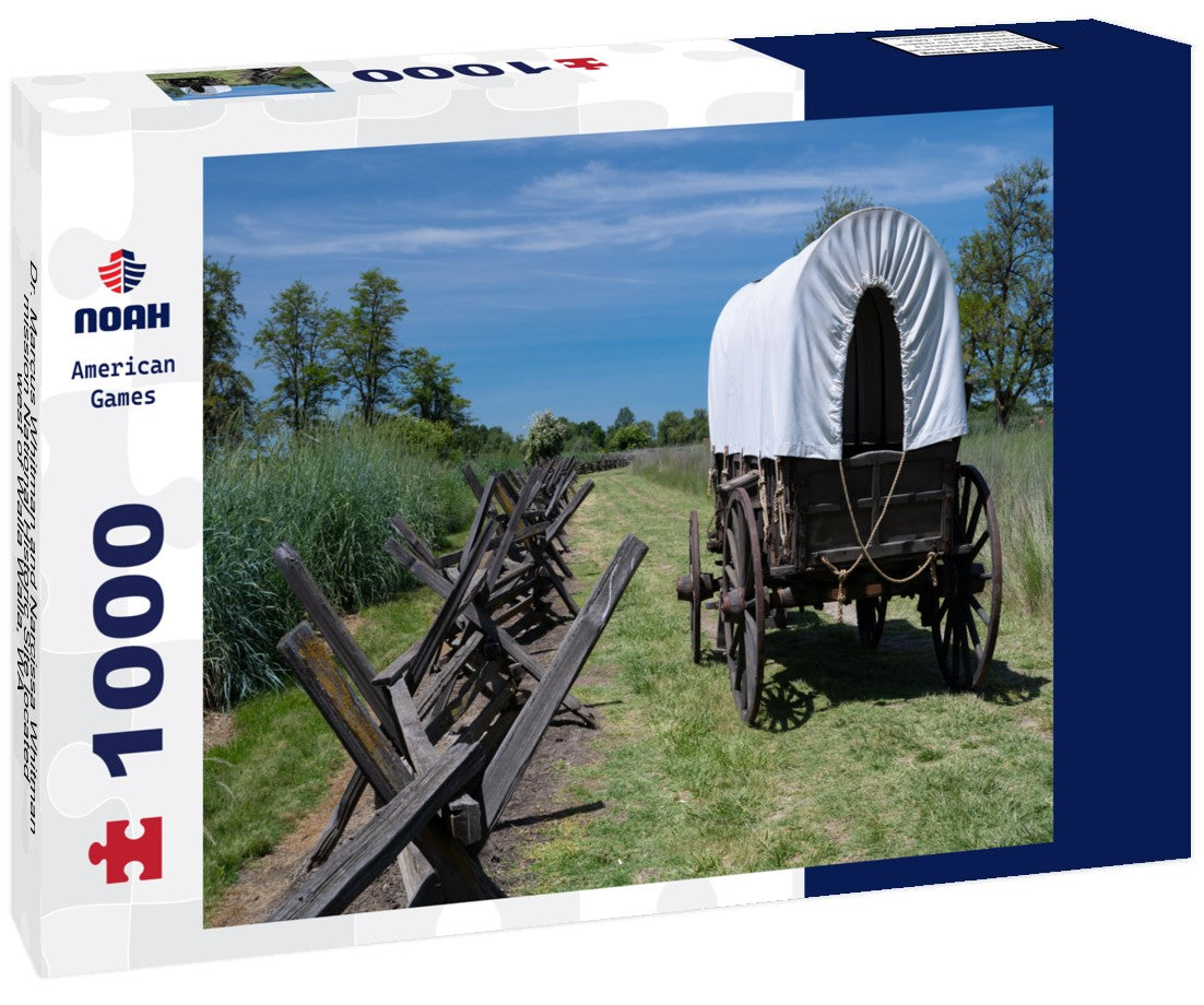 Noah Jigsaw Puzzle Dr. Marcus Whitman and Narcissa Whitman mission National Historic Site located west of Walla Walla, WA 1000 pieces