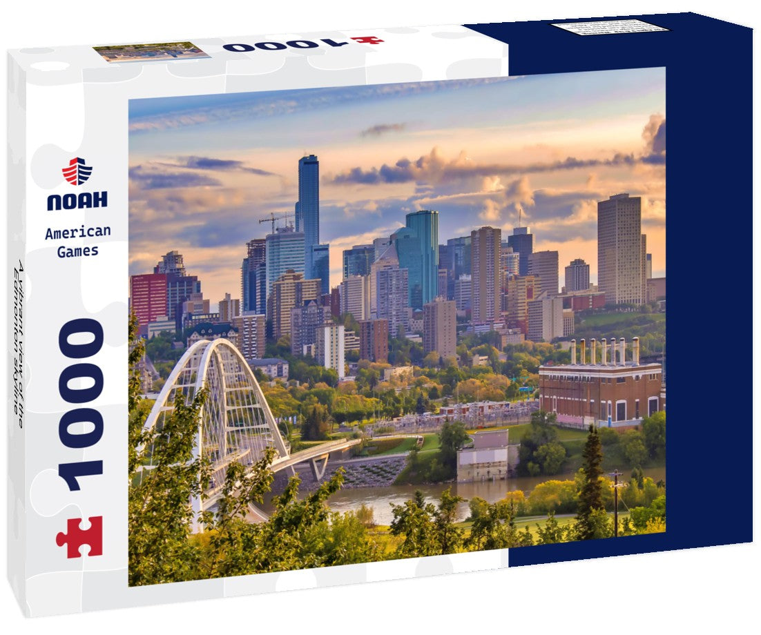 Noah Jigsaw Puzzle A vibrant view of the Edmonton skyline 1000 pieces