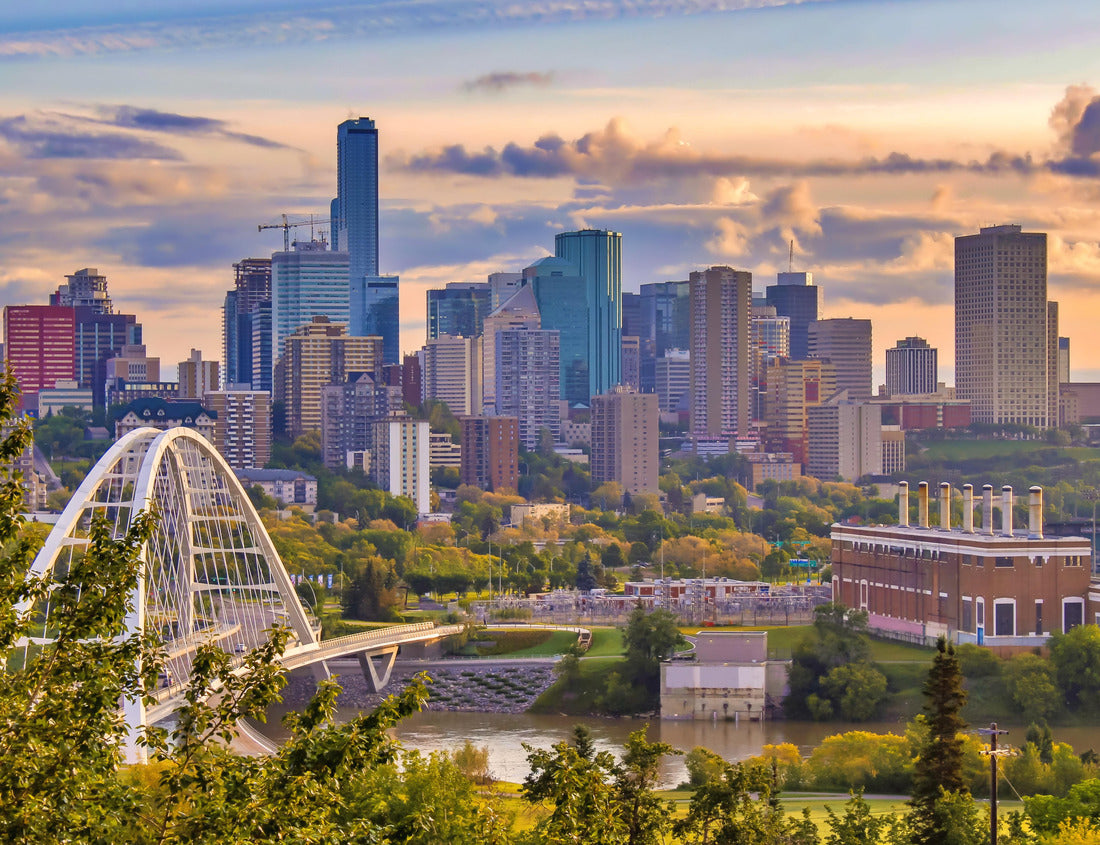 Noah Jigsaw Puzzle A vibrant view of the Edmonton skyline 1000 pieces