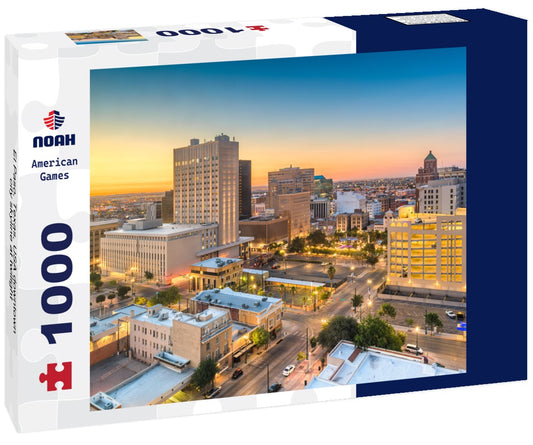Noah Jigsaw Puzzle El Paso, Texas, USA downtown city skyline at twilight 1000 pieces
