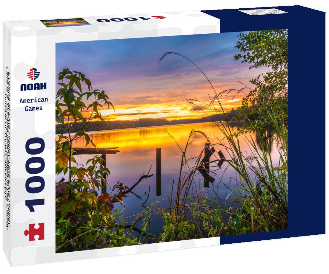 Noah Jigsaw Puzzle Evening at Elvis Presley Lake Elvis Presley Lake is a 322 acre lake located in Lee County, outside of Tupelo, Mississippi 1000 pieces