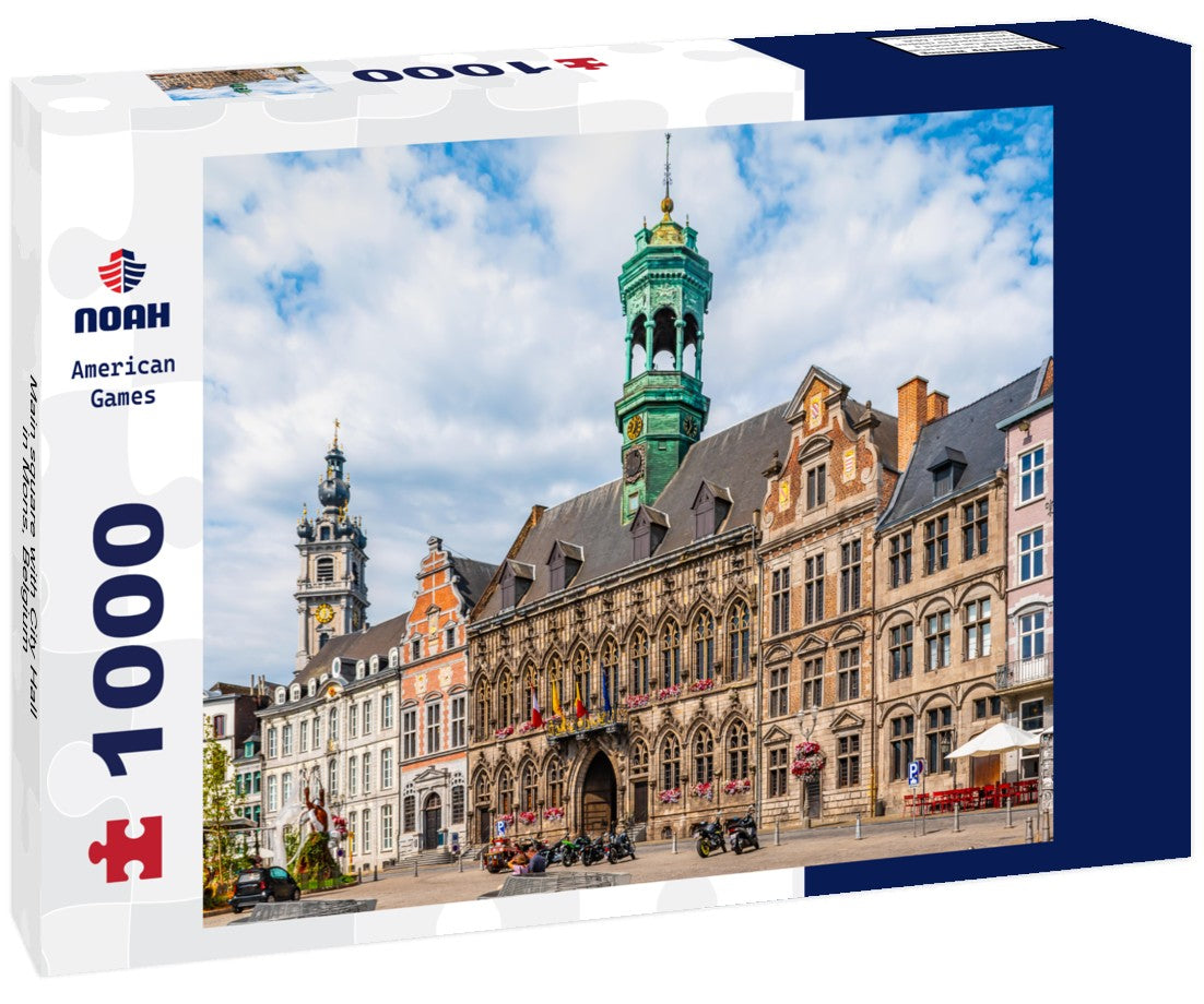 Noah Jigsaw Puzzle Main square with City Hall in Mons, Belgium 1000 pieces