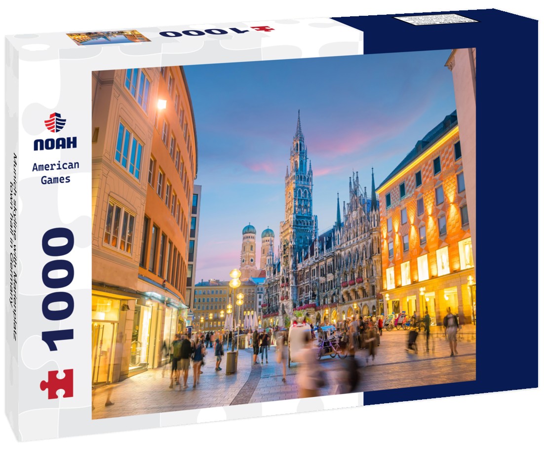 Noah Jigsaw Puzzle Munich skyline with Marienplatz town hall in Germany 1000 pieces