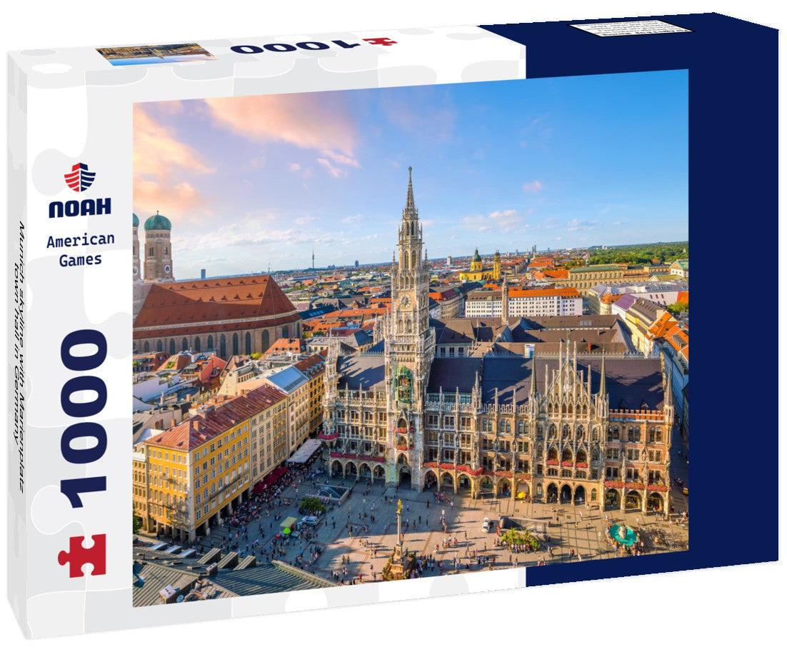 Noah Jigsaw Puzzle Munich skyline with Marienplatz town hall in Germany 1000 pieces
