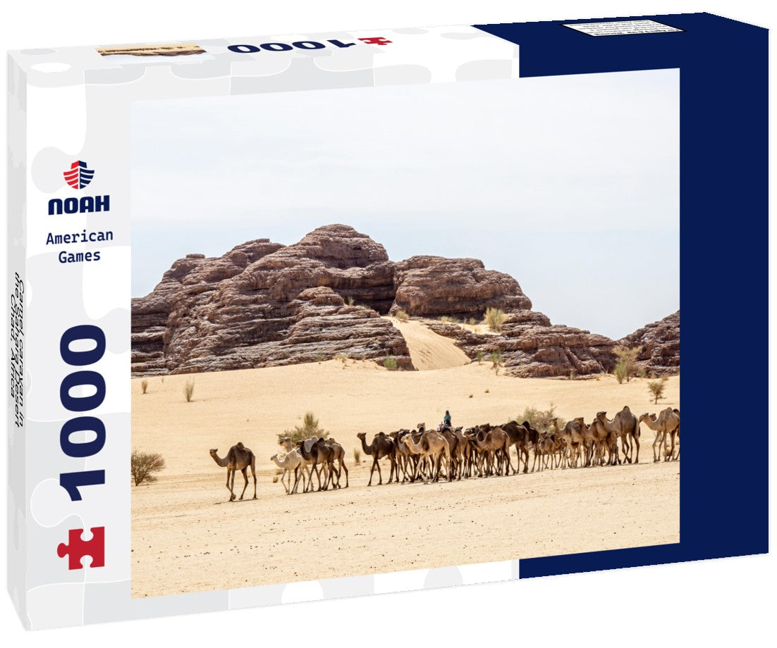 Noah Jigsaw Puzzle Camel caravan in the Sahara Desert, Chad, Africa 1000 pieces