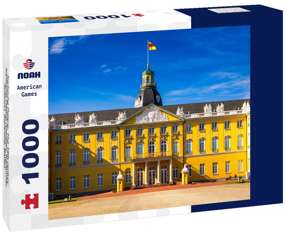 Noah Jigsaw Puzzle Karlsruhe Palace. The 18th century Karlsruhe Palace (German: Karlsruher Schloss). Karlsruhe, Baden-Wuerttemberg, Germany 1000 pieces