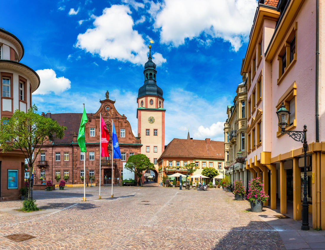 Noah Jigsaw Puzzle Market square with town hall and town hall tower, Ettlingen, Germany, Black Forest, Baden-Wuerttemberg 1000 pieces