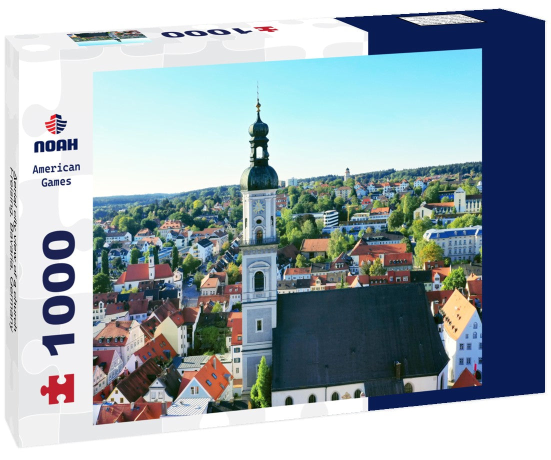 Noah Jigsaw Puzzle Aerial city view of a church, Freising, Bavaria, Germany 1000 pieces