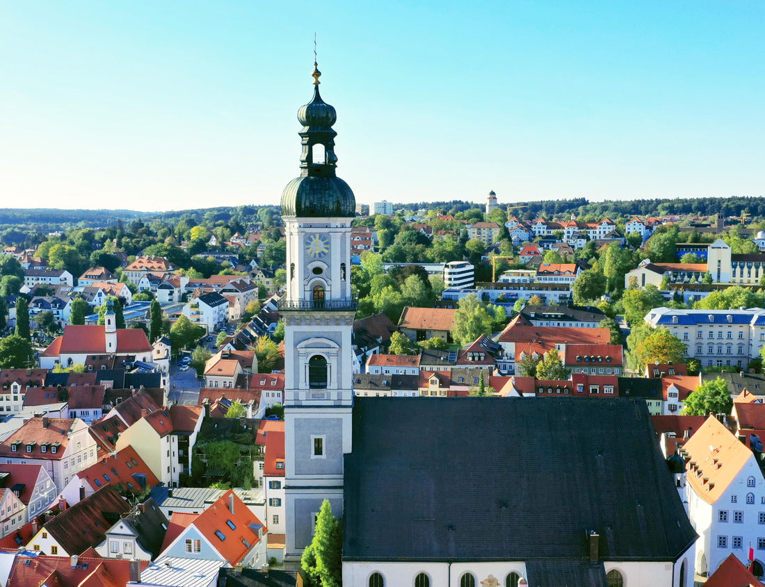 Noah Jigsaw Puzzle Aerial city view of a church, Freising, Bavaria, Germany 1000 pieces