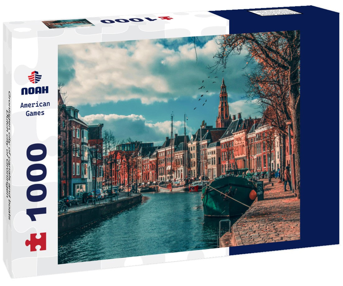 Noah Jigsaw Puzzle Groningen city of canals and boats Dutch city of Groningen 1000 pieces