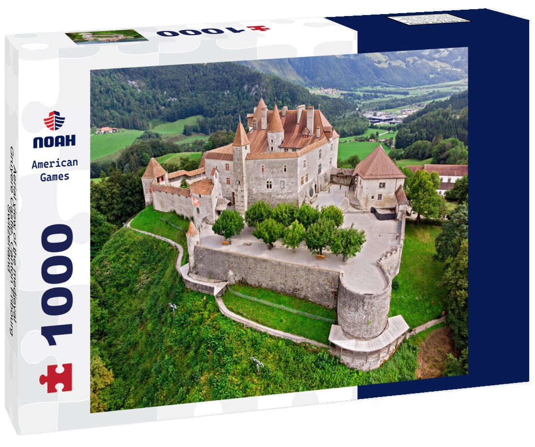 Noah Jigsaw Puzzle Aerial view of the medieval Gruyere Castle, Canton Fribourg, Switzerland 1000 pieces