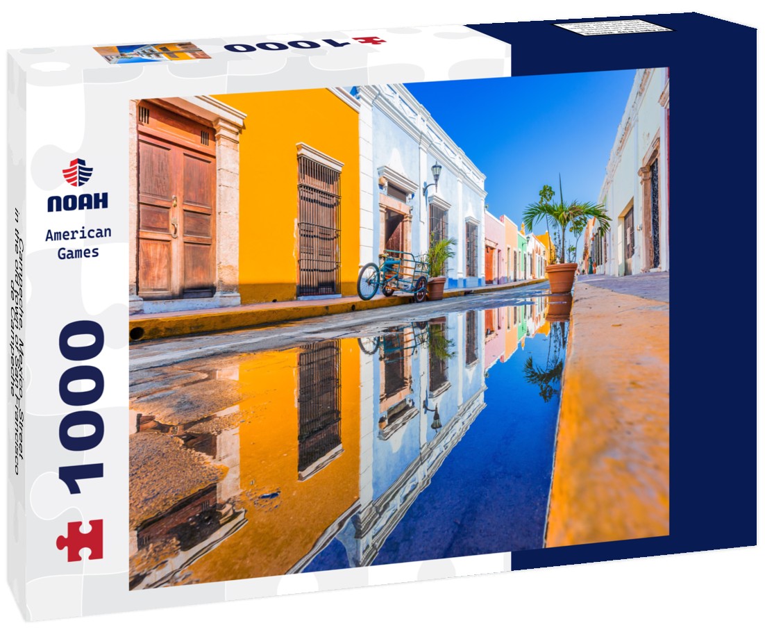 Noah Jigsaw Puzzle Campeche, Mexico. Street in the old town of San Francisco de Campeche 1000 pieces