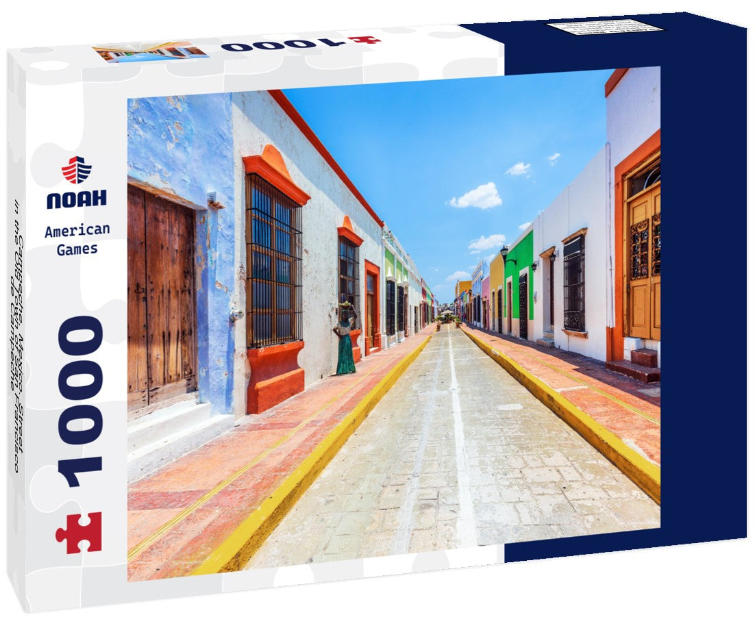 Noah Jigsaw Puzzle Campeche, Mexico. Street in the Old Town of San Francisco de Campeche 1000 pieces
