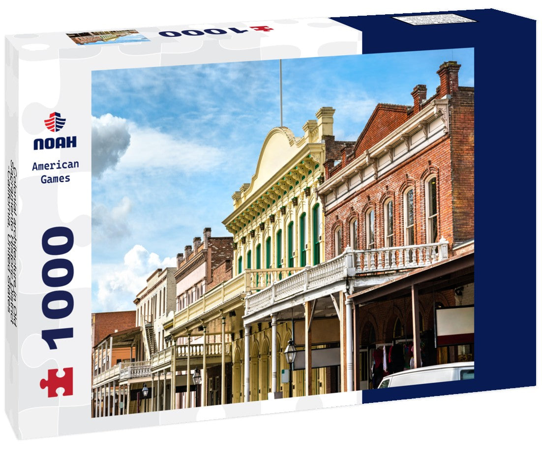 Noah Jigsaw Puzzle Colonial architecture in Old Sacramento Historic District -California, United States 1000 pieces