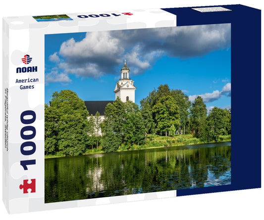 Noah Jigsaw Puzzle Beautiful white church in Fagersta, Sweden 1000 pieces