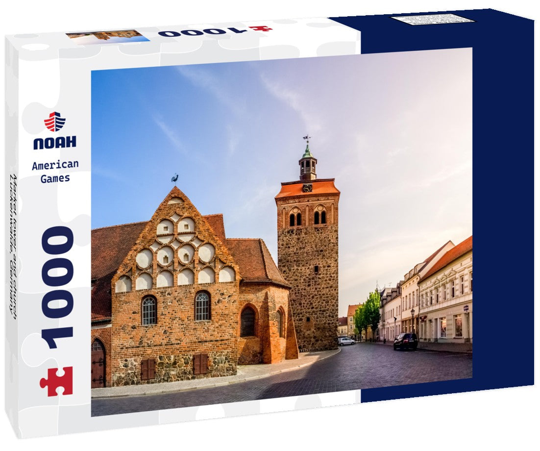Noah Jigsaw Puzzle Market tower and church, Luckenwalde, Germany 1000 pieces
