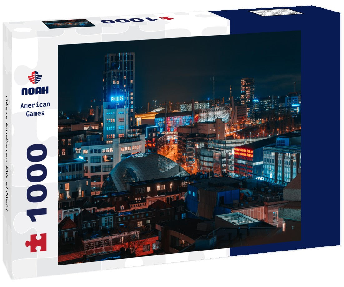 Noah Jigsaw Puzzle Above Eindhoven City at Night 1000 pieces