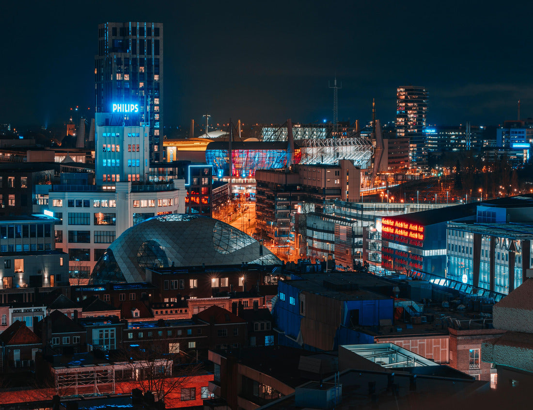 Noah Jigsaw Puzzle Above Eindhoven City at Night 1000 pieces