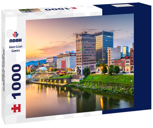 Noah Jigsaw Puzzle Charleston, West Virginia, USA downtown skyline on the river at dusk 1000 pieces