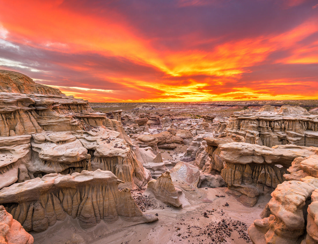 Noah Jigsaw Puzzle Bisti/De-Na-Zin Wilderness, New Mexico, USA at Valley of Dreams after sunset 1000 pieces